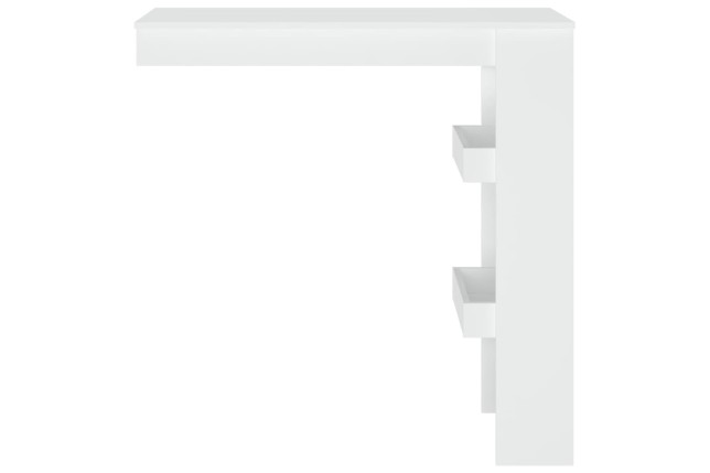Table de bar murale Blanc 102x45x103,5 cm 