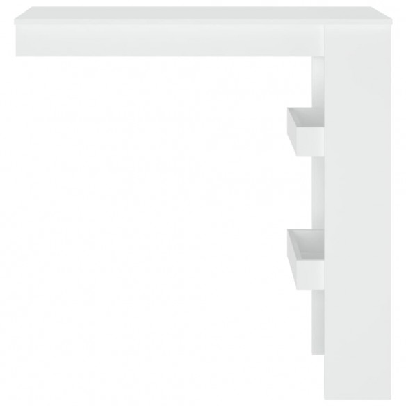 Table de bar murale Blanc 102x45x103,5 cm 