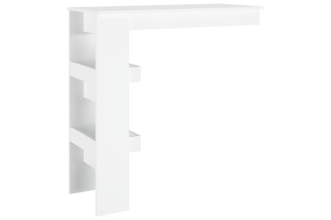 Table de bar murale Blanc 102x45x103,5 cm 