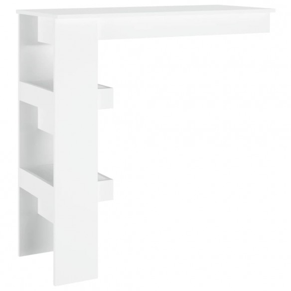 Table de bar murale Blanc 102x45x103,5 cm 