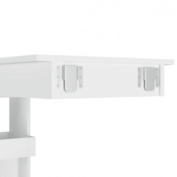 Table de bar murale Blanc 102x45x103,5 cm 