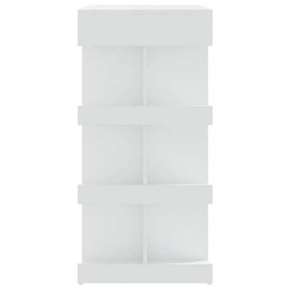 Table de bar étagère de rangement Blanc 100x50x101,5 cm