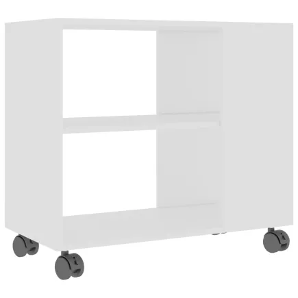 Table d'appoint Blanc 70x35x55 cm  2