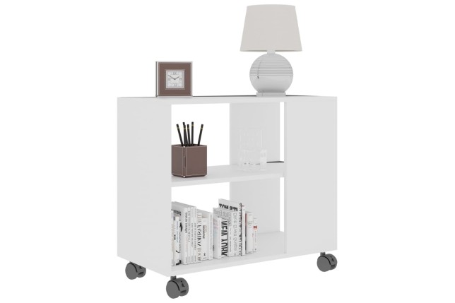 Table d'appoint Blanc 70x35x55 cm 