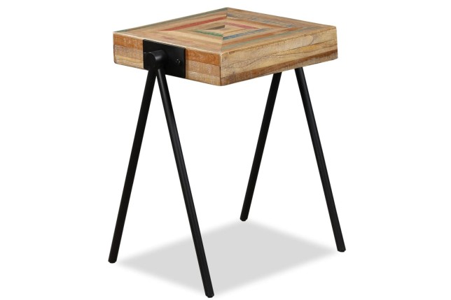 Table d'appoint Teck massif de récupération