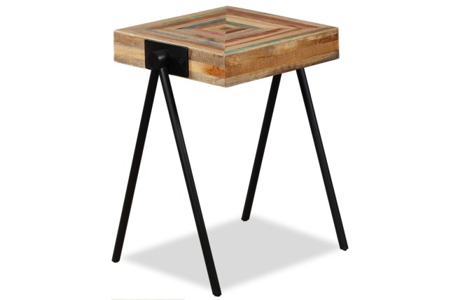 Table d'appoint Teck massif de récupération