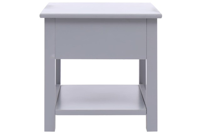 Table d'appoint Gris 40x40x40 cm Bois de Paulownia