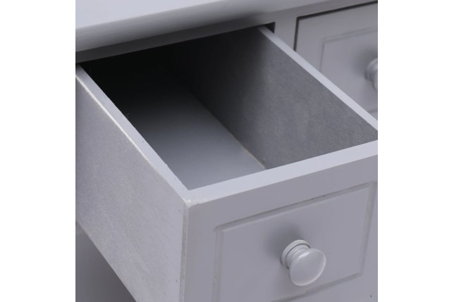 Table d'appoint Gris 40x40x40 cm Bois de Paulownia