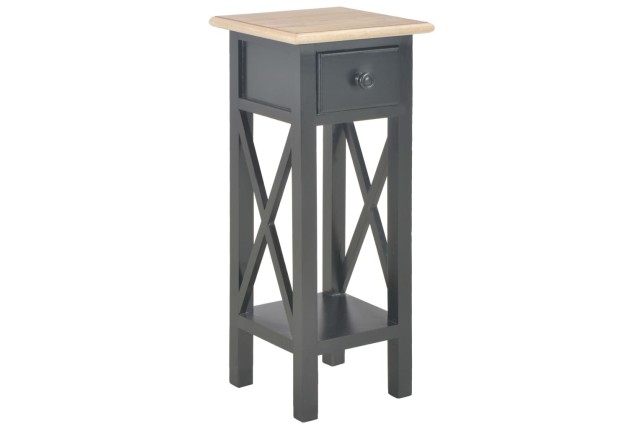 Table d'appoint Noir 27 x 27 x 65,5 cm Bois