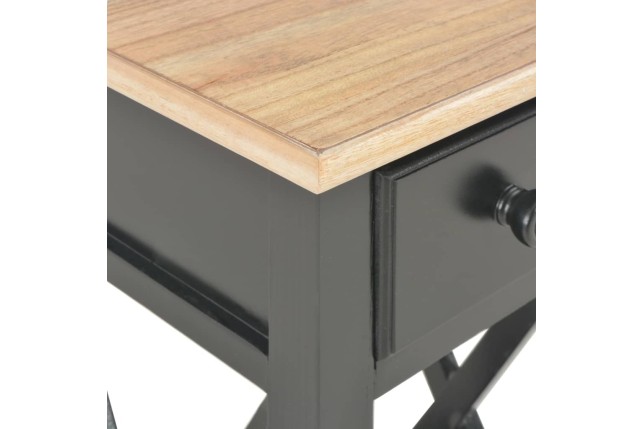 Table d'appoint Noir 27 x 27 x 65,5 cm Bois