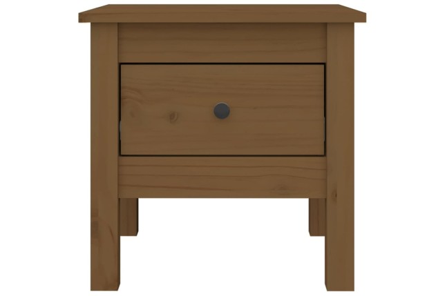 Table d'appoint Marron miel 40x40x39 cm Bois massif de pin