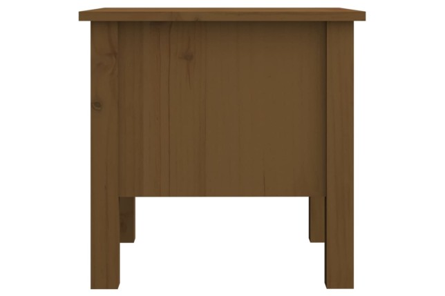 Table d'appoint Marron miel 40x40x39 cm Bois massif de pin