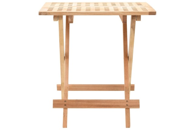 Table d'appoint pliante 50 x 50 x 49 cm Bois de noyer massif