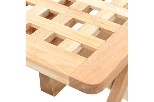 Table d'appoint pliante 50 x 50 x 49 cm Bois de noyer massif