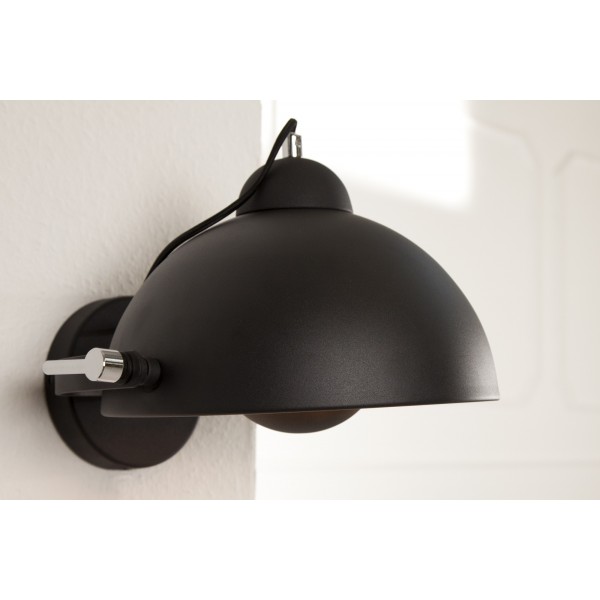 Applique murale en acier inoxydable coloris noir et or