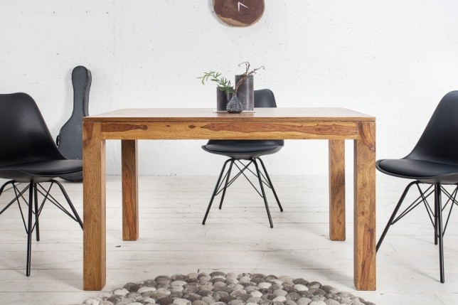 Table à manger extensible 120-200cm  en bois massif de Sheesham