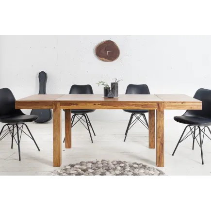Table à manger extensible 120-200cm  en bois massif de Sheesham