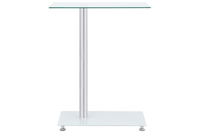 Table d'appoint en forme U Transparent 45x30x58 cm Verre trempé