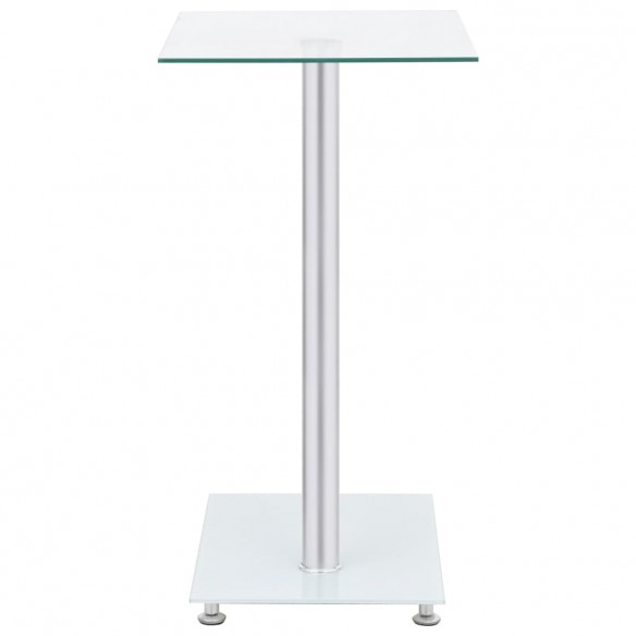 Table d'appoint en forme U Transparent 45x30x58 cm Verre trempé