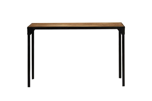Table de salle à manger Bois de manguier brut et Acier 120 cm