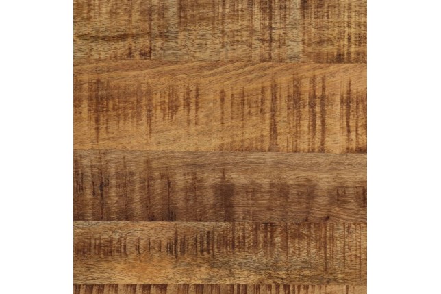 Table de salle à manger Bois de manguier brut et Acier 120 cm