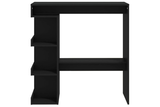 Table de bar étagère de rangement Noir 100x50x101,5 cm