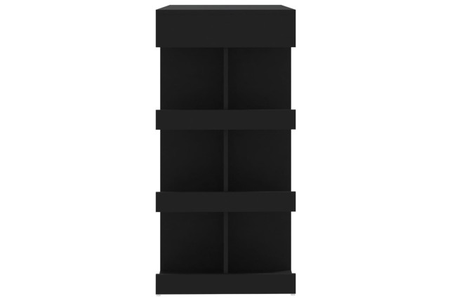 Table de bar étagère de rangement Noir 100x50x101,5 cm
