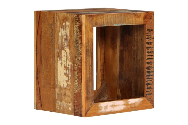 Tabouret 40x30x40 cm Bois de récupération solide