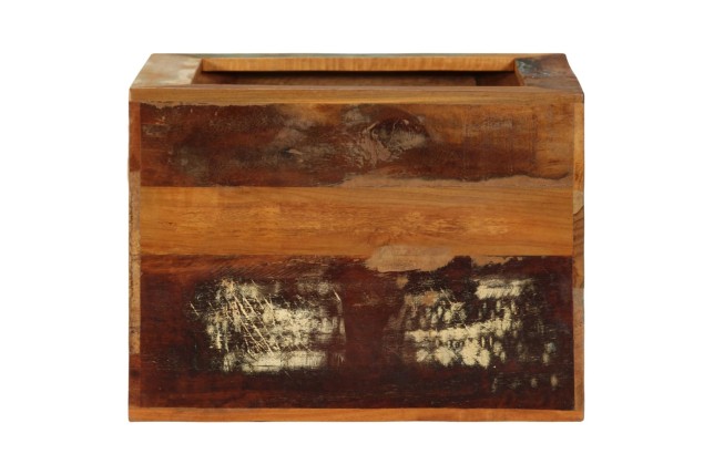 Tabouret 40x30x40 cm Bois de récupération solide