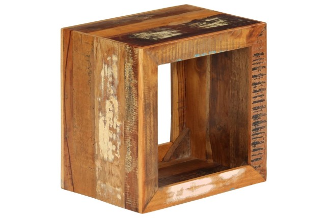 Tabouret 40x30x40 cm Bois de récupération solide
