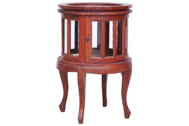 Armoire de vitrine Marron 50x50x76 cm Bois d'acajou massif