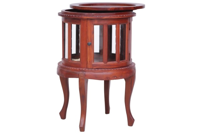 Armoire de vitrine Marron 50x50x76 cm Bois d'acajou massif