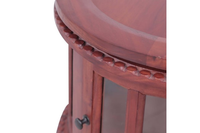 Armoire de vitrine Marron 50x50x76 cm Bois d'acajou massif