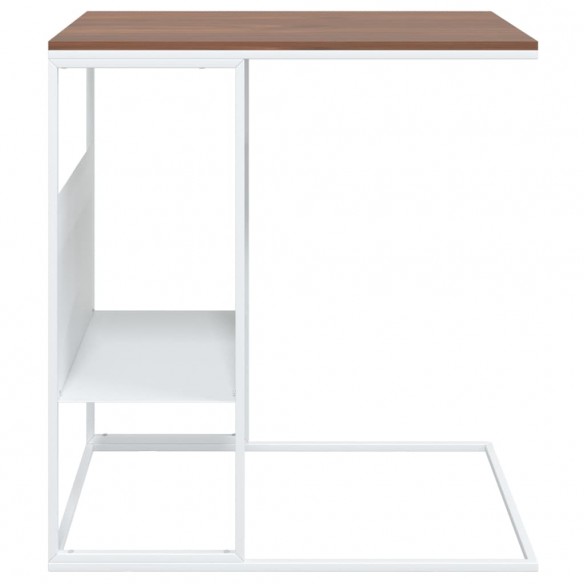 Table d'appoint Blanc 55x36x59,5 cm 