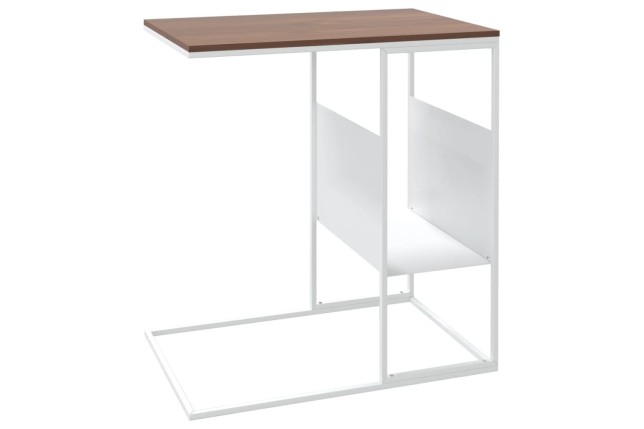Table d'appoint Blanc 55x36x59,5 cm 