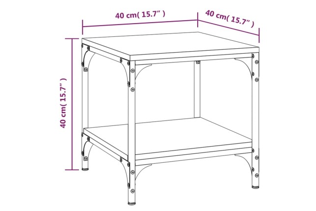 Table d'appoint Noir 40x40x40 cm 