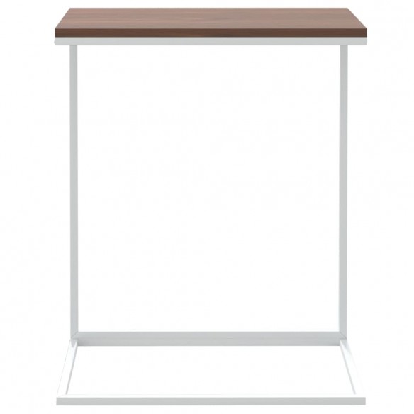 Table d'appoint Blanc 55x35x66 cm 