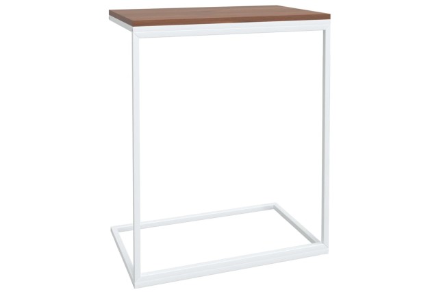 Table d'appoint Blanc 55x35x66 cm 
