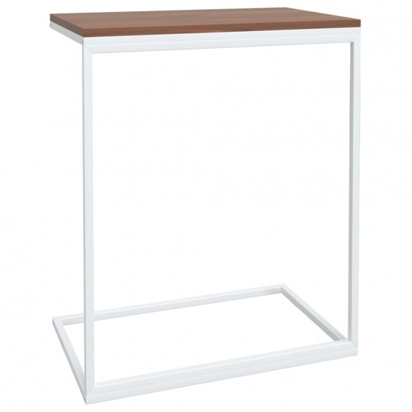 Table d'appoint Blanc 55x35x66 cm 