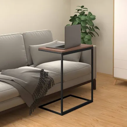 Table d'appoint Noir 55x35x66 cm 