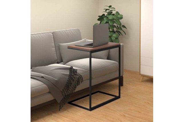 Table d'appoint Noir 55x35x66 cm 
