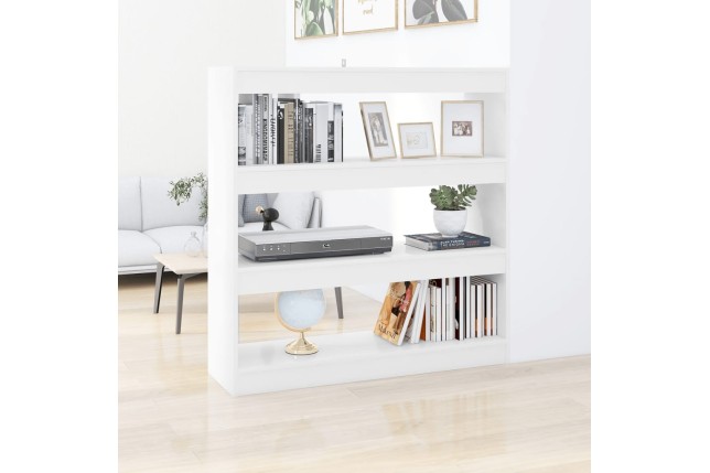 Bibliothèque/Séparateur de pièce Blanc 100x30x103 cm
