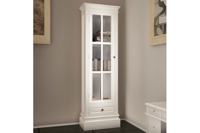 Meuble de bibliothèque avec 3 étagères Blanc Bois