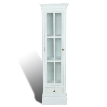Meuble de bibliothèque avec 3 étagères Blanc Bois 2