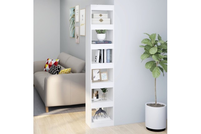 Bibliothèque/Séparateur de pièce Blanc 40x30x198 cm