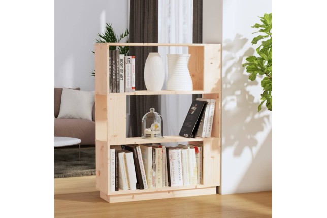 Bibliothèque/Séparateur de pièce 80x25x101 cm Pin solide