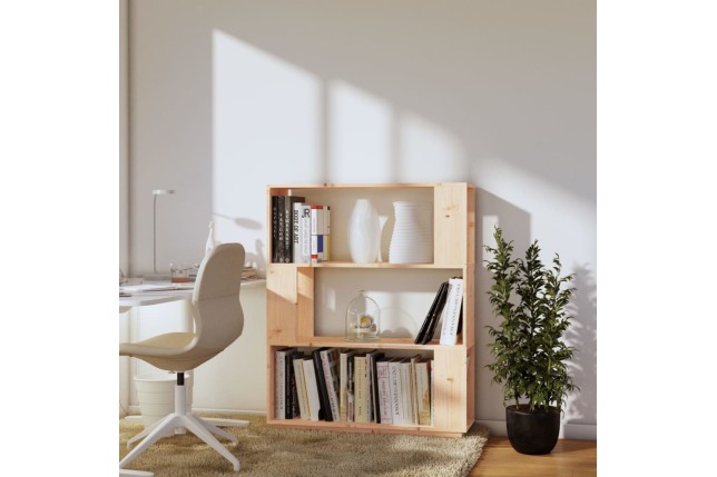 Bibliothèque/Séparateur de pièce 80x25x101 cm Pin solide
