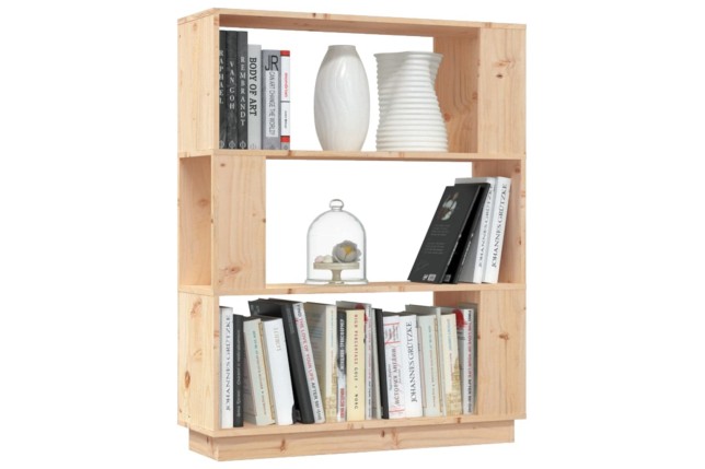 Bibliothèque/Séparateur de pièce 80x25x101 cm Pin solide