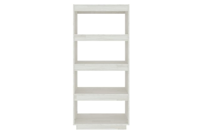 Bibliothèque/Séparateur de pièce Blanc 60x35x135 cm Pin massif