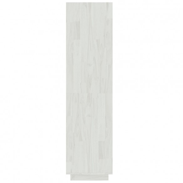 Bibliothèque/Séparateur de pièce Blanc 60x35x135 cm Pin massif